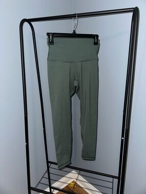 Old Navy Olive Green Leggings - High Waist Stretch Size Small